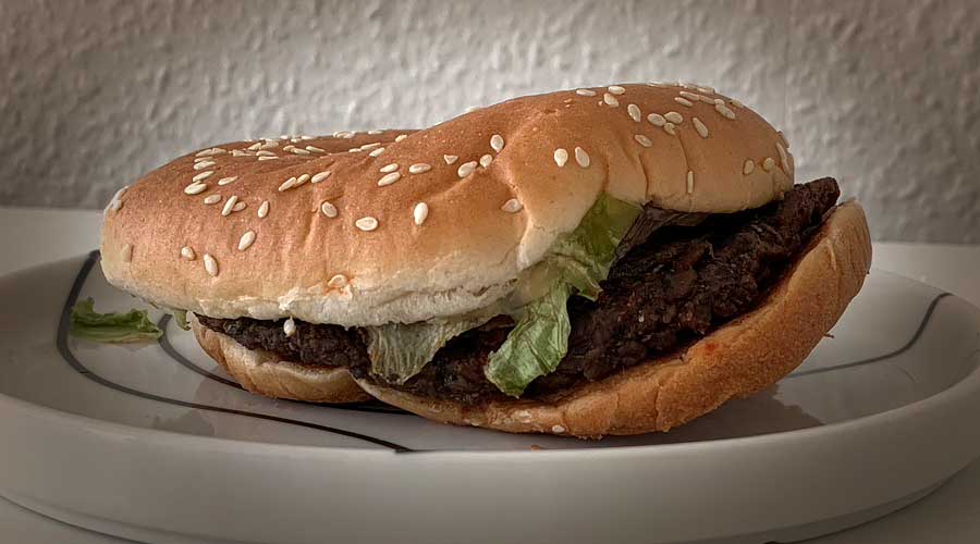 Dag 28. Min Whopper vänder vackra sidan till.