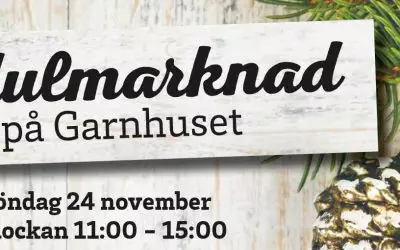 Välkommen på julmarknad 24/11 i Garnhuset!